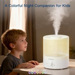 MegaWise Ultrasonic Cool Mist Humidifier SK7620 – 1.5L Capacity, Whisper-Quiet O