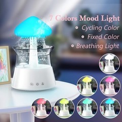 Cloud Rain Sounds Humidifier with Remote Control & 7-Color Night Light – 300ml