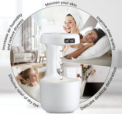 Humidifiers for Bedroom, 800Ml Cool Mist Air Humidifier, Anti-Gravity Digital Hu