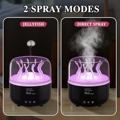 “280ml Jellyfish Humidifier & Essential Oil Diffuser with Remote, 7 Color Lights