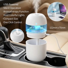 220ML USB Water Refill Spray Humidifier Colorful Lights Super Fog Mute Portable