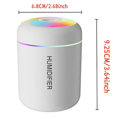 180ML Mini USB Air Humidifier Aroma Diffuser LED Essential Oil Purifier