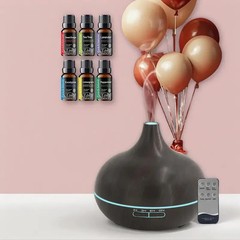 2PC Aroma Diffuser Humidifier With 12x33oz Essential Oils Colorful LED & Remote