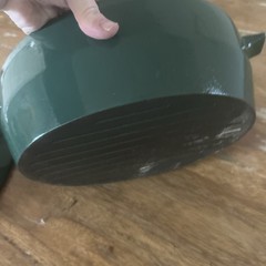 Green Cast Iron Woodstove Humidifier Steamer Vtg LL Bean