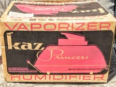 VTG 50s/60s Kaz X-100 Princess Pink Vaporizer/Humidifier W/Box Tested Works