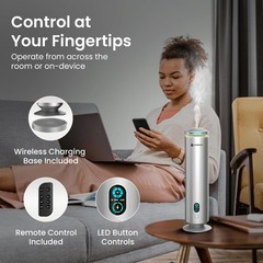 GentleJet MajesticMist Waterless Essential Oil Diffuser WiFi App 1000 Sq Ft