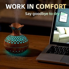 Colorful Mini Humidifier Flower Design USB Desktop Night Light Quiet Operation