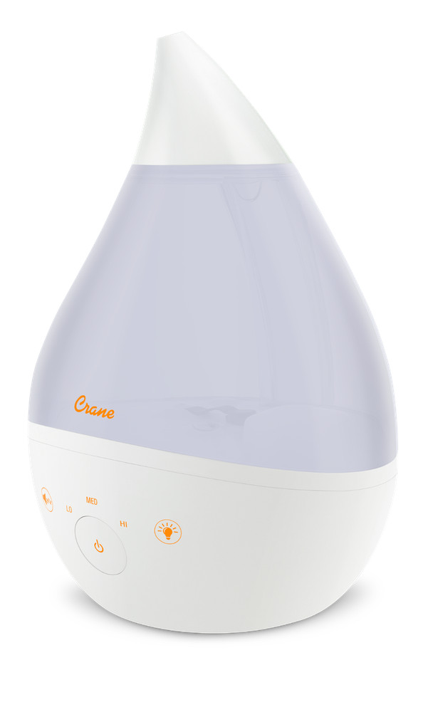 Crane Drop 2.0 Humidifiers Ultrasonic Cool Mist Humidifier Filter Free 1 Gallon
