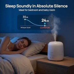 Cool Mist Humidifier 2 Liter 25H Ultrasonic Quiet BPA Free Auto Shut Off