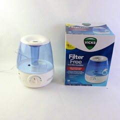Vicks Filter Free Ultrasonic Cool Mist Humidifier Medium Room V4600V1
