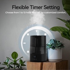 Humidificadores inteligentes para dormitorio, humidificador de vapor frío de 4.5