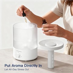 3.5L Cool Mist Humidifier – Ultra-Quiet Ultrasonic Vaporizer with Top-Fill De…