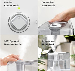 Humidifiers for Large Room Bedroom (6.5L), Cool Mist Ultrasonic Vaporizer