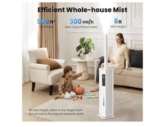 Humidifiers for Bedroom 2.38Gal/9L Top Fill Cool Mist Humidifier for Large Room
