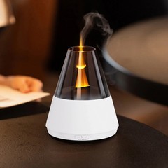 120ml Simulated Candle Flame Aroma Diffuser Ultrasonic Humidifier w/ nightlight