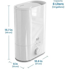 Ultrasonic Humidifier Cool Mist Quiet Auto Shut Off Night Light Large Room New
