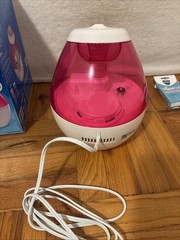 VICKS Mini Filter Free CoolMist Humidifier RARE PINK COLOR WORKS!