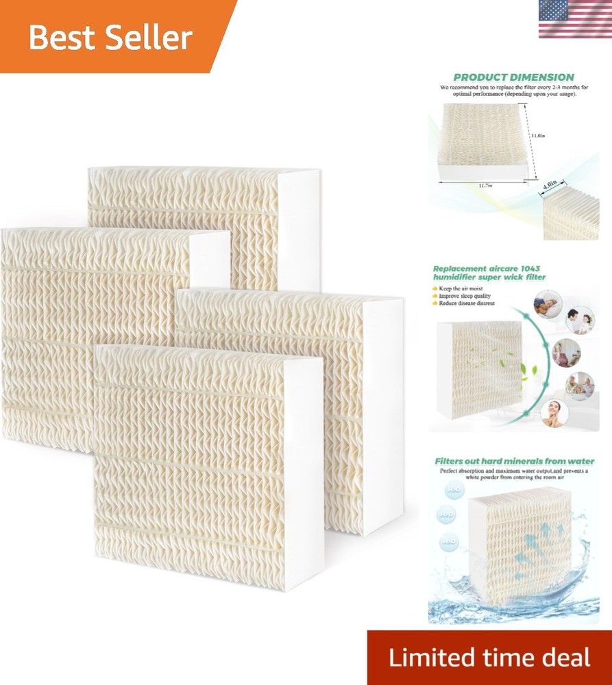 Carrier 1043 Humidifier Wick Filter 4 Pack Replacement