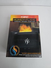 Hy-Impact Humidy Flame – Humidifier, Essential Oil Diffuser & Flame Light NEW