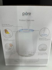 Pure Hume Sense Top Fill Humidifier 3 Liter Tank 475 Sq Ft Auto Shut Off