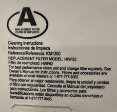 Kenmore Comfort Cool Mist Humidifier Model 3688 Antimicrobial Protection 1 Gal