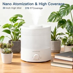 1.5L Whisper-Quiet Ultrasonic Cool Mist Humidifier & Aroma Diffuser, 10-Hour Run