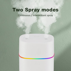 600ML Air Humidifier Atomizer Silent Double Spray Port Aromatherapy Oil Diffuser