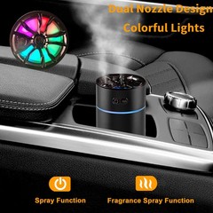 300ml Ultrasonic Waterless Essential Aroma Oil Diffuser Humidifier For Room Car.