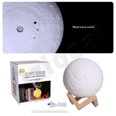 Air Humidifier 3D Moon Lamp Night light Aroma Diffuser USB Home Purifier 880ml