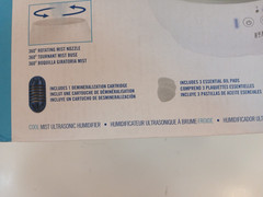 Homedics Total Comfort Humidifier Mist Ultrasonic .5 Gallon Capacity 25 Hour…