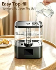 4L Top Fill Humidifiers for Bedroom & 40H Runtime – Cool Mist Black 4 liters