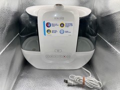 HoMedics Cool Warm Mist Ultrasonic Humidifier 1520272 White Tabletop UV-C