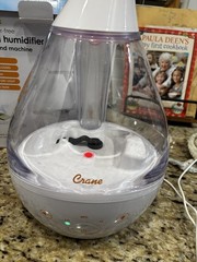 Crane 4-in-1 Filter-Free Top Fill Humidifier Sound Machine + light EE-5306CW 1