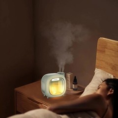 500ML Cute Doll Double Nozzle Ultrasonic Humidifier Essential Oil Aroma Diffuser