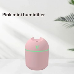 1PC Compact USB Aroma Diffuser & Humidifier with LED Night Light – Pink & Mint G