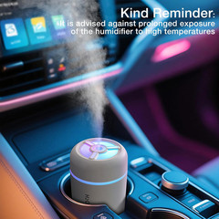 Portable Mini Humidifier, 300ml USB Cool Mist Small Humidifier with Colorful Lig