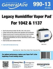 GeneralAire 990-13 Humidifier Water Filter