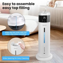 8L Ultrasonic Humidifier with Remote Control for Home & Office Use