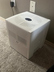 VENTA LW25 ORIGINAL HUMIDIFIER OYSTER WHITE FILTER-FREE EVAPORATIVE 430 SQ. FT.