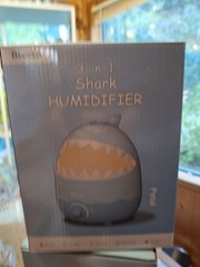 BLUE Shark Humidifier 3-in-1 Night Light & Oil Diffuser 1.5L Quiet Cool Mist