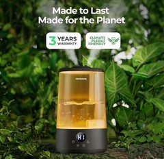 Homvana H101 2.5L Cool Mist Humidifier with 7-Color Nightlight & Essential Oil D