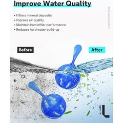Humidifier Cleaner Cartridge Reduces Mineral Build-Up Purifies Water Easy Use