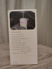 Salt Lamp Humidifier WT-L13 Ultrasonic 250ml Tank White for Car or Personal Use