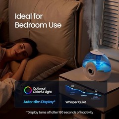Quiet Humidifier W/ Mist Levels Timer Auto Shut Off Night Light 2.2L Capacity US
