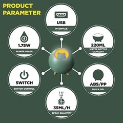 LED Light Humidifier Pet Planet Cat Ultrasonic Aroma Essential Oil Home Diffuser
