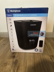 Westinghouse 1.18-Gallon Tabletop Cool Mist Electronic Humidifier Black