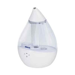 Crane + HALLS Droplet Humidifier, 0.5 GAL, Clear/White