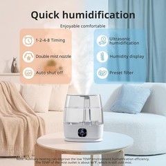 Ultrasonic Humidifier 3 in 1 Aroma Diffuser Quiet Cool Mist Large Room New