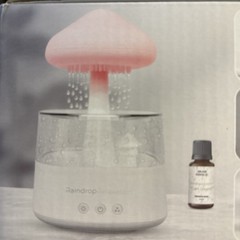 7 Color Night Lite With White Noise Raindrop Humidifier And Aroma Diffuser NIB