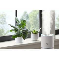 Vissani Portable Humidifier Cool Mist USB-C LED Antimicrobial White 150 sq ft